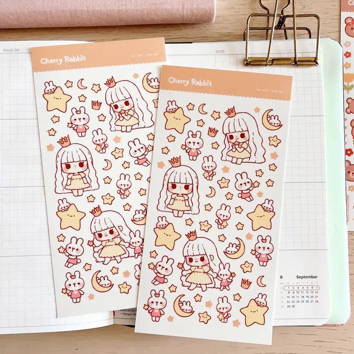 Fyndhörna Washi Stickers no. 057 Star girl - 1 - Tidformera - Tidformera