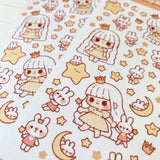 Fyndhörna Washi Stickers no. 057 Star girl - 4 - Tidformera - Tidformera