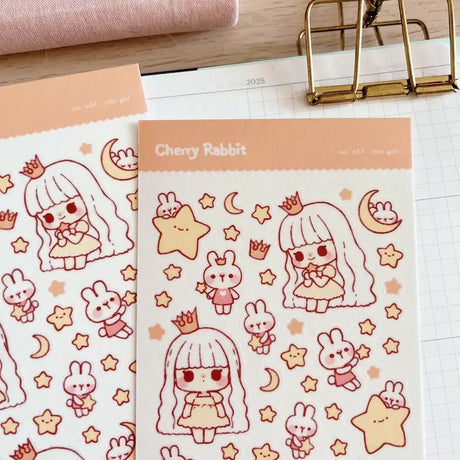 Fyndhörna Washi Stickers no. 057 Star girl - 3 - Tidformera - Tidformera