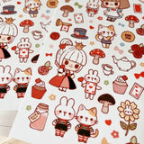 Fyndhörna Washi Stickers no. 058 Mushroom Alice in wonderland - 3 - Tidformera - Tidformera