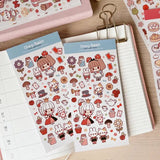Fyndhörna Washi Stickers no. 058 Mushroom Alice in wonderland - 1 - Tidformera - Tidformera