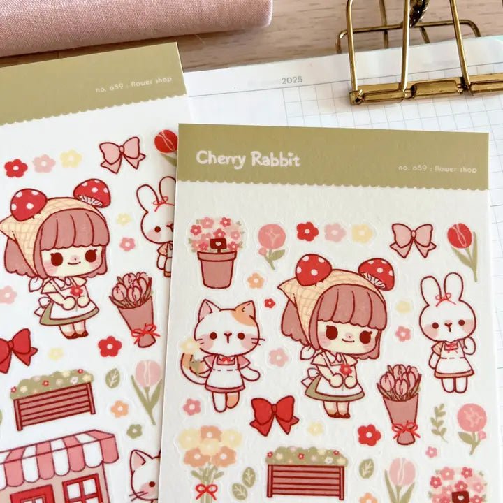 Fyndhörna Washi Stickers no. 059 Flower shop - 2 - Tidformera - Tidformera