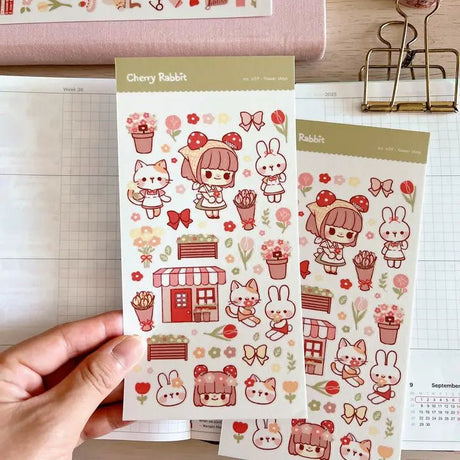 Fyndhörna Washi Stickers no. 059 Flower shop - 4 - Tidformera - Tidformera