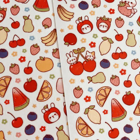Fyndhörna Washi Stickers no. 065 Fruits galore - 4 - Tidformera - Tidformera