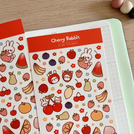 Fyndhörna Washi Stickers no. 065 Fruits galore - 3 - Tidformera - Tidformera