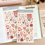 Fyndhörna Washi Stickers no. 066 ice - cream parlour - 1 - Tidformera - Tidformera