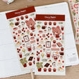 Fyndhörna Washi Stickers no. 082 Coffee & cake - 1 - Tidformera - Tidformera