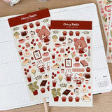 Fyndhörna Washi Stickers no. 082 Coffee & cake - 1 - Tidformera - Tidformera