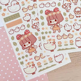 Fyndhörna Washi Stickers no. 084 Duck friends - 4 - Tidformera - Tidformera