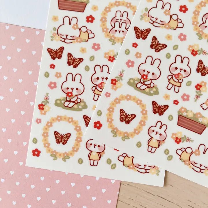 Fyndhörna Washi Stickers no. 091 Flowers & butterflies - 6 - Tidformera - Tidformera