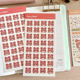 Fyndhörna Washi Stickers No. 102 Mushroom girl emojis - 1 - Tidformera - Tidformera