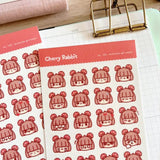 Fyndhörna Washi Stickers No. 102 Mushroom girl emojis - 3 - Tidformera - Tidformera