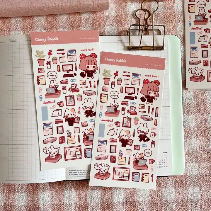 Fyndhörna Washi Stickers No. 126 Office days - 1 - Tidformera - Tidformera