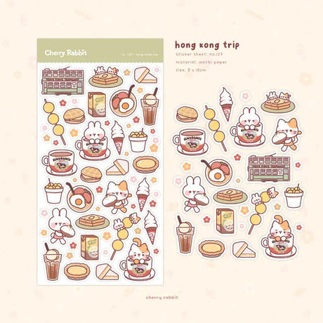 Fyndhörna Washi Stickers no. 127 Hong kong trip - 3 - Tidformera - Tidformera