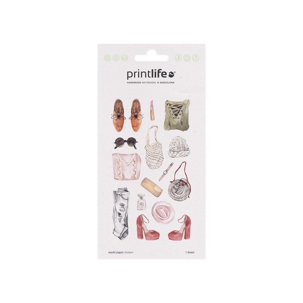 Fyndhörna Washi Stickers Printlife Fashion Outfits 02 - 1 - Tidformera - Tidformera