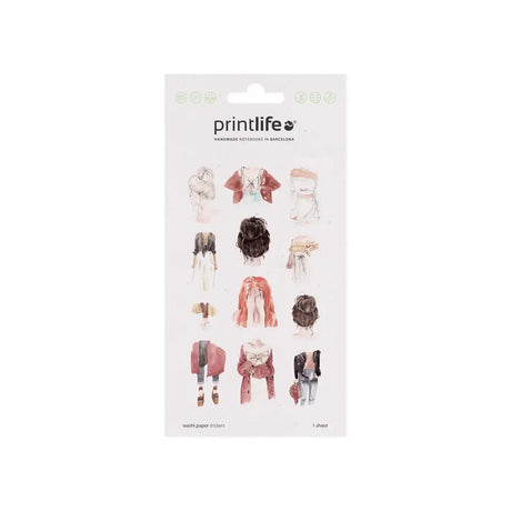 Fyndhörna Washi Stickers Printlife People - 1 - Tidformera - Tidformera