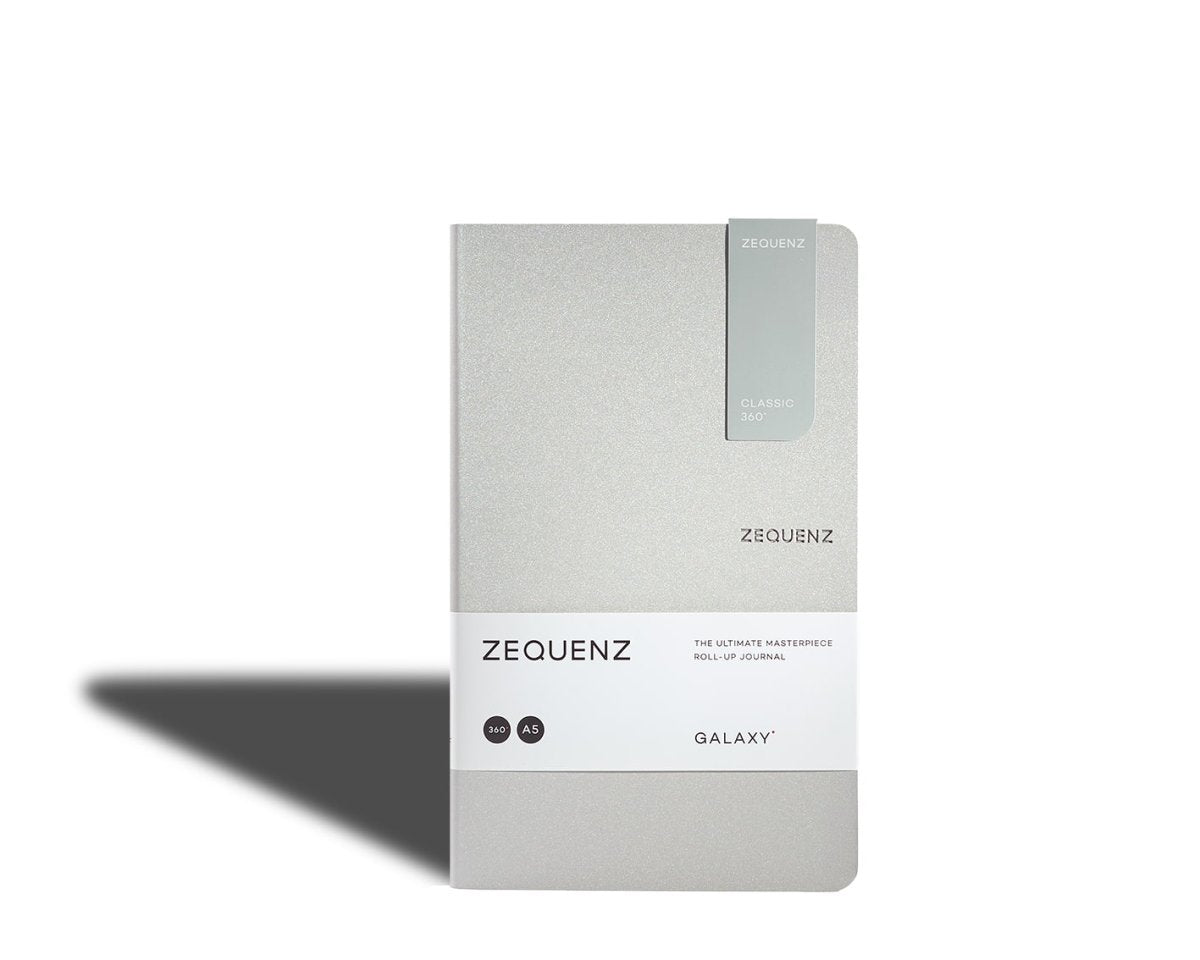 Galaxy - Rutad anteckningsbok - A5 Slim - Silver Star - 1 - Zequenz - Tidformera