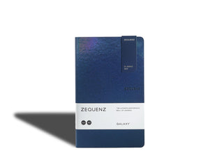 Galaxy - Rutad anteckningsbok - A5 Slim - Space Blue - 1 - Zequenz - Tidformera