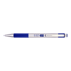Gel Pen G301 - 0,7 - Blue från Zebra. En silverfärgad penna med metallkropp och blåa detaljer. - Tidformera
