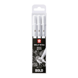 Gelly roll Vit 3 - pack - 10 från Sakura. 3 vita gelpennor med 0,5 spets i en förpackning - Tidformera