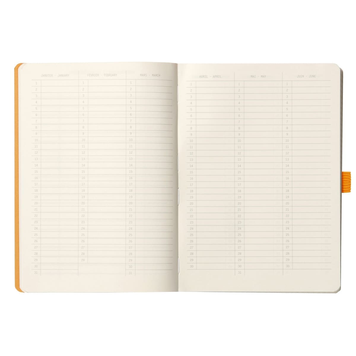 GoalBook Dotted notebook A5 - Lilac - 3 - Rhodia - Tidformera
