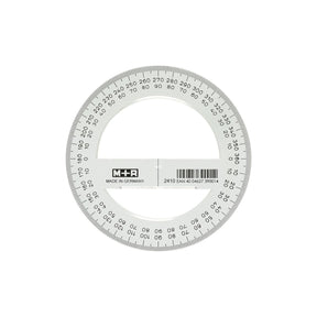 Gradskiva 360 grader 10 cm från M+R. Rund gradskiva i plast. Har gradering till 360 grader. - Tidformera