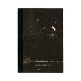 Hiroko Kubota: Hobonichi Graph Notebook (A5) - Another night of falling star sparklers - 2027 - 1 - Hobonichi Techo - Tidformera