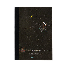 Hiroko Kubota: Hobonichi Graph Notebook (A5) - Another night of falling star sparklers - 2027 - 1 - Hobonichi Techo - Tidformera
