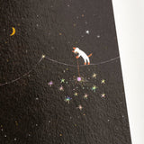Hiroko Kubota: Hobonichi Graph Notebook (A6) - Another night of falling star sparklers - 2027 - 2 - Hobonichi Techo - Tidformera