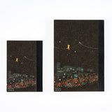 Hiroko Kubota: Hobonichi Graph Notebook (A6) - Another night of falling star sparklers - 2027 - 6 - Hobonichi Techo - Tidformera