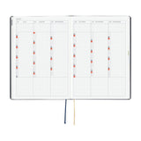 Hobonichi HON A5 Slash - Navy - 2027 - 4 - Hobonichi Techo - Tidformera