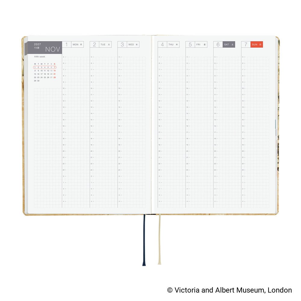 Hobonichi HON A5 The V&A Series: Vine - 2027 - 5 - Hobonichi Techo - Tidformera