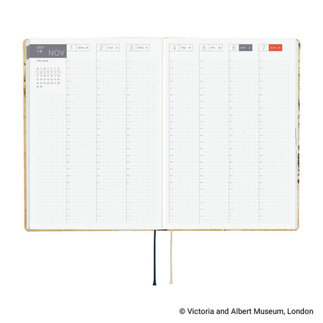 Hobonichi HON A5 The V&A Series: Vine - 2027 - 5 - Hobonichi Techo - Tidformera