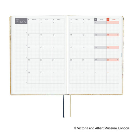Hobonichi HON A5 The V&A Series: Vine - 2027 - 7 - Hobonichi Techo - Tidformera