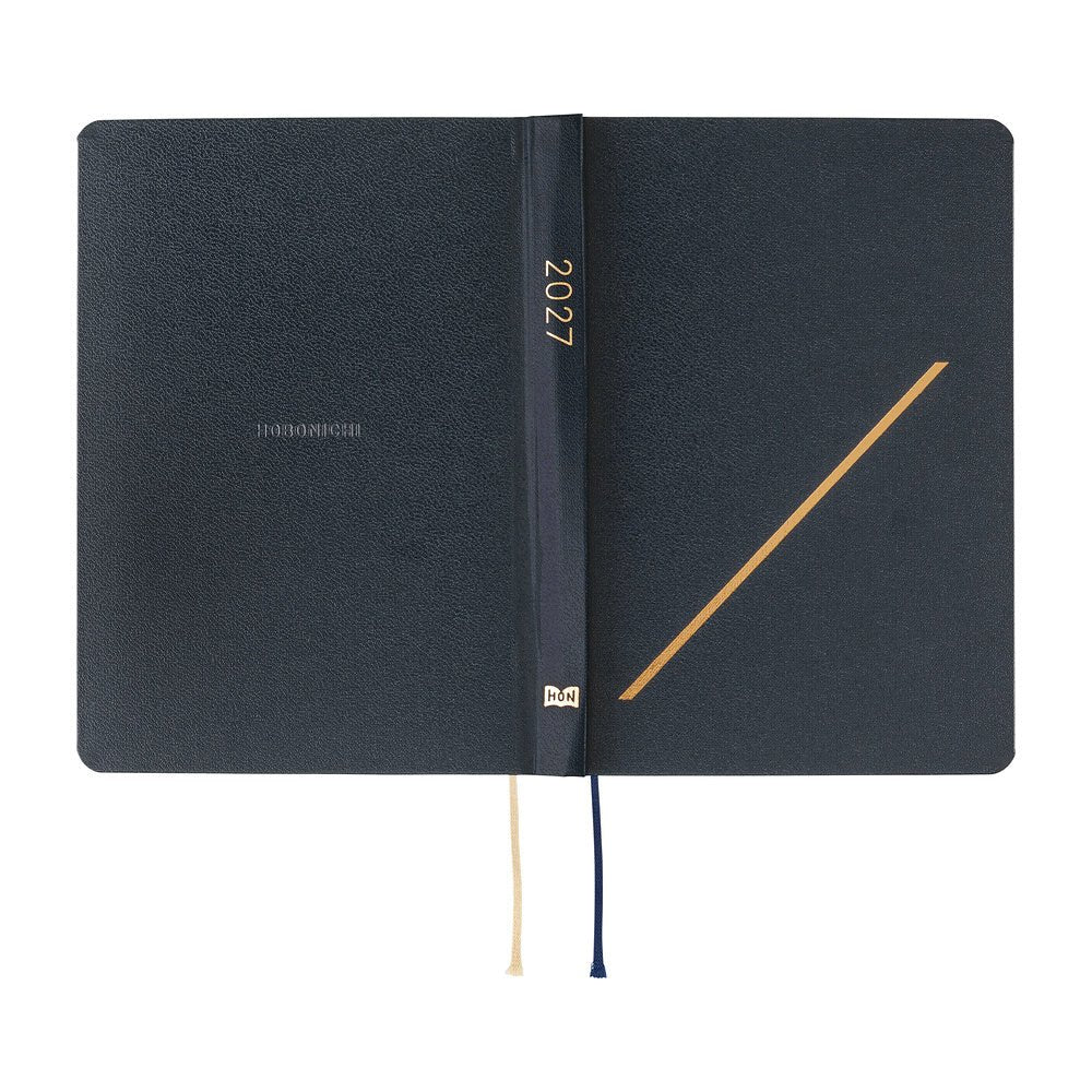 Hobonichi HON A6 Slash Navy - 2027 - 3 - Hobonichi Techo - Tidformera