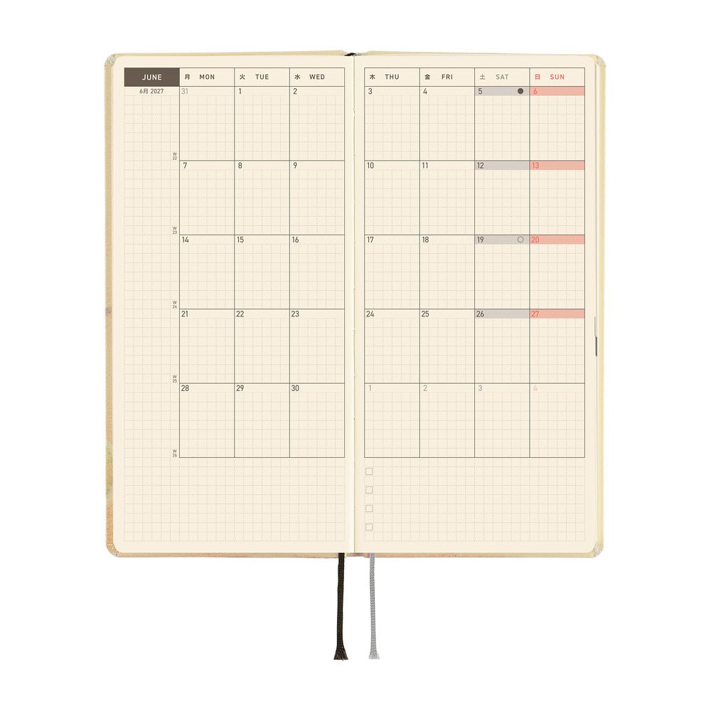 Hobonichi - Weeks Akiko Miyakoshi: Once, in Spring - 2027 - 3 - Hobonichi Techo - Tidformera