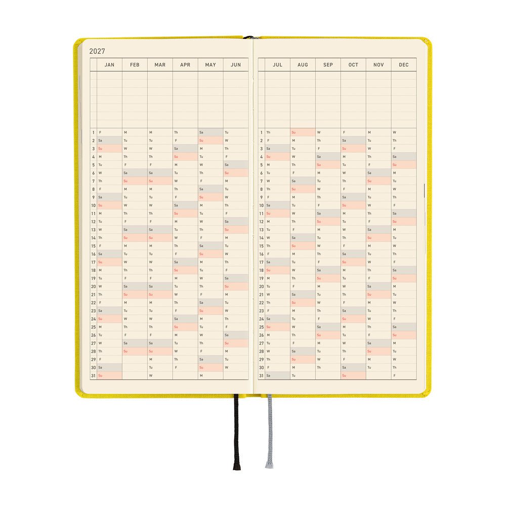 Hobonichi - Weeks Colors: Canaria Yellow - 2027 - 4 - Hobonichi Techo - Tidformera