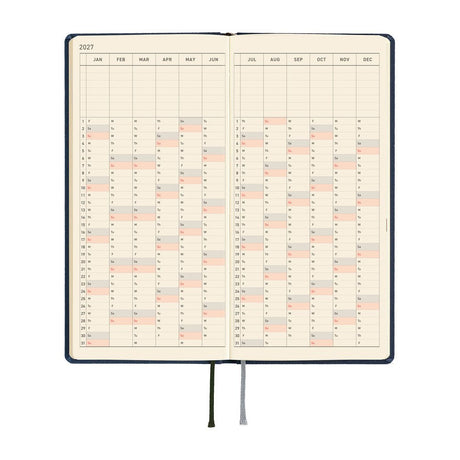 Hobonichi - Weeks Colors: Midnight Blue - 2027 - 6 - Hobonichi Techo - Tidformera