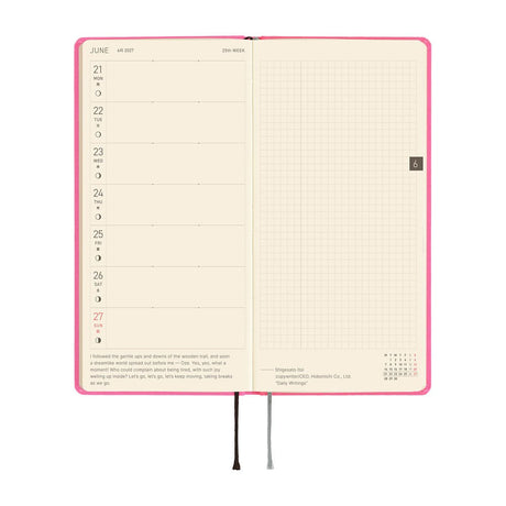 Hobonichi - Weeks Colors: Pink Sapphire - 2027 - 4 - Hobonichi Techo - Tidformera