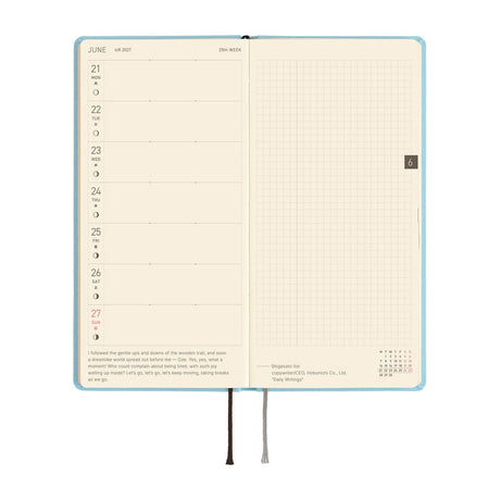 Hobonichi - Weeks Colors: Sea Glass - 2027 - 4 - Hobonichi Techo - Tidformera