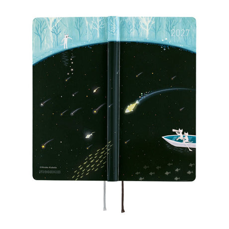Hobonichi - Weeks Hiroko Kubota: Meteor Shower in the Light Blue Forest - 2027 - 6 - Hobonichi Techo - Tidformera