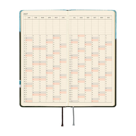 Hobonichi - Weeks Hiroko Kubota: Meteor Shower in the Light Blue Forest - 2027 - 5 - Hobonichi Techo - Tidformera