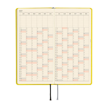 Hobonichi - Weeks MEGA Colors: Canaria Yellow - 2027 - 5 - Hobonichi Techo - Tidformera