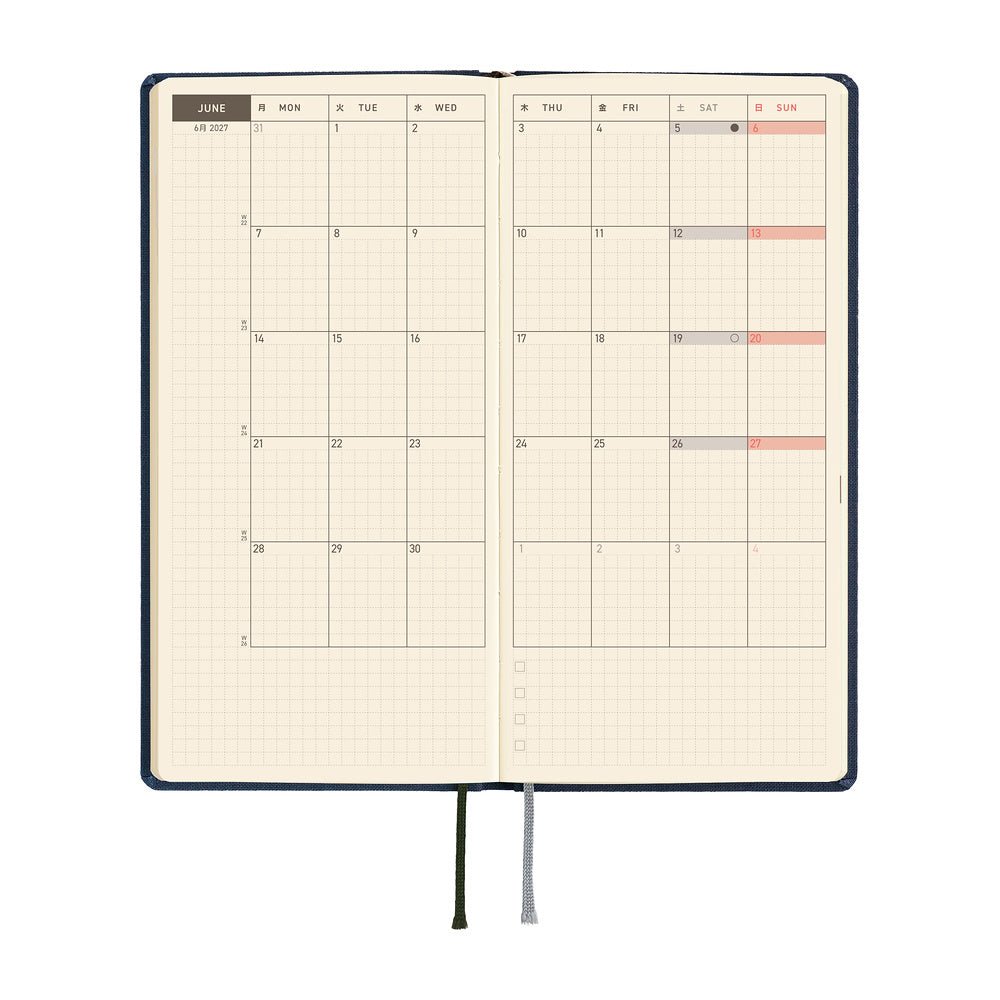Hobonichi - Weeks MEGA Colors: Midnight Blue - 2027 - 3 - Hobonichi Techo - Tidformera