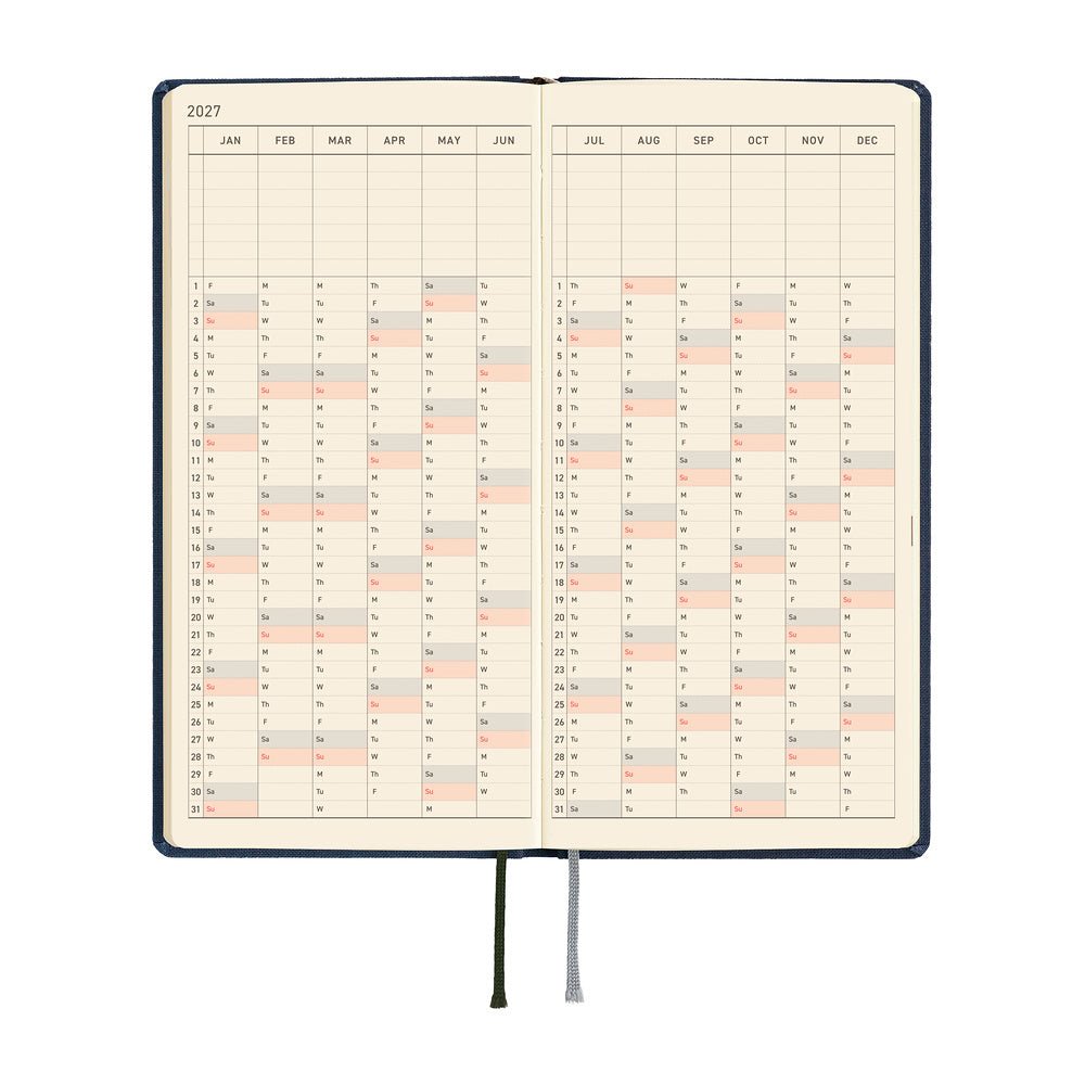 Hobonichi - Weeks MEGA Colors: Midnight Blue - 2027 - 5 - Hobonichi Techo - Tidformera