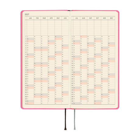 Hobonichi - Weeks MEGA Colors: Pink Sapphire - 2027 - 5 - Hobonichi Techo - Tidformera