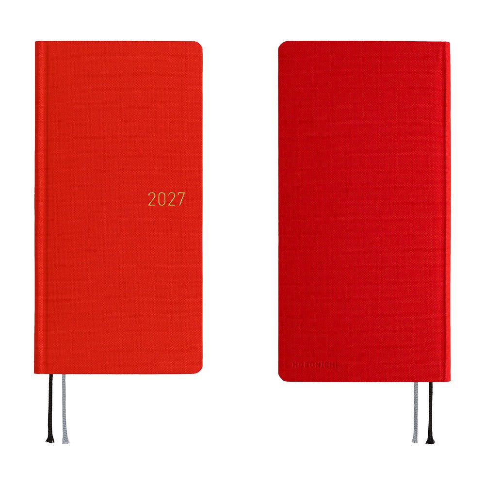 Hobonichi - Weeks MEGA Colors: Poppy Red - 2027 - 7 - Hobonichi Techo - Tidformera
