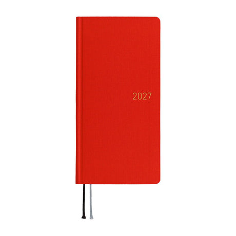 Hobonichi - Weeks MEGA Colors: Poppy Red - 2027 - 1 - Hobonichi Techo - Tidformera