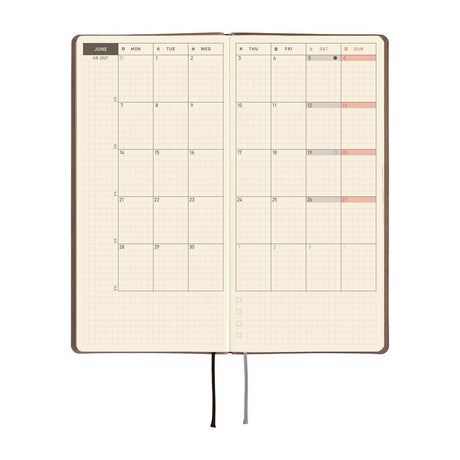 Hobonichi - Weeks Smooth: Café au Lait - 2027 - 3 - Hobonichi Techo - Tidformera