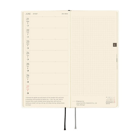 Hobonichi - Weeks White Line: Ivory - 2027 - 5 - Hobonichi Techo - Tidformera
